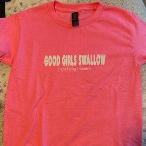Women's Pink Graphic Tee - Empowering Message